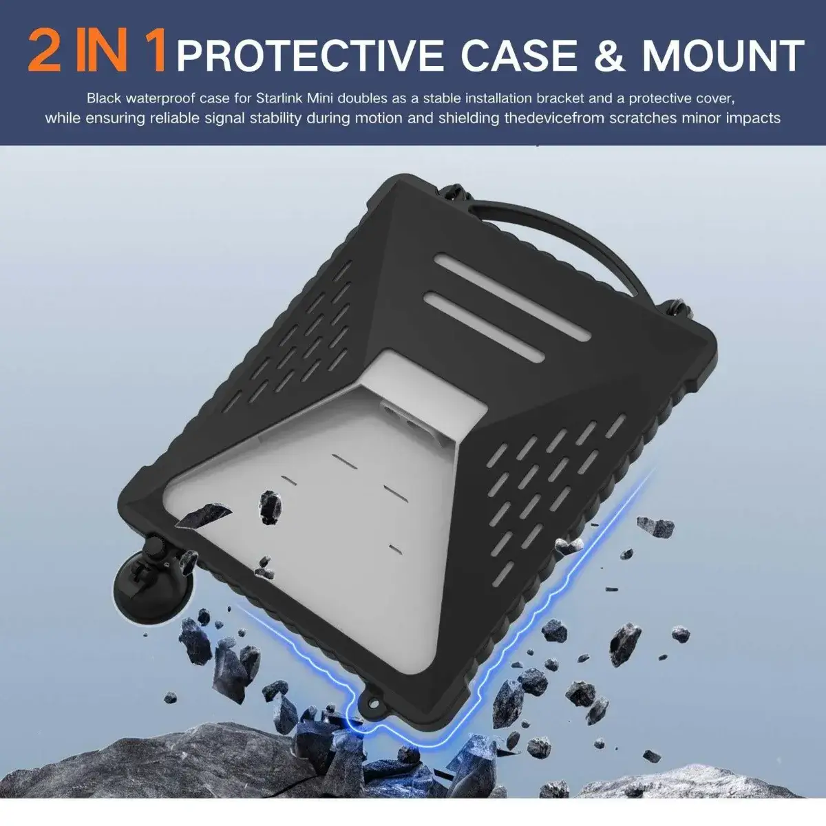 Starlink Mini Suction Car Mount 2-in-1 Silicone Case - Image 4